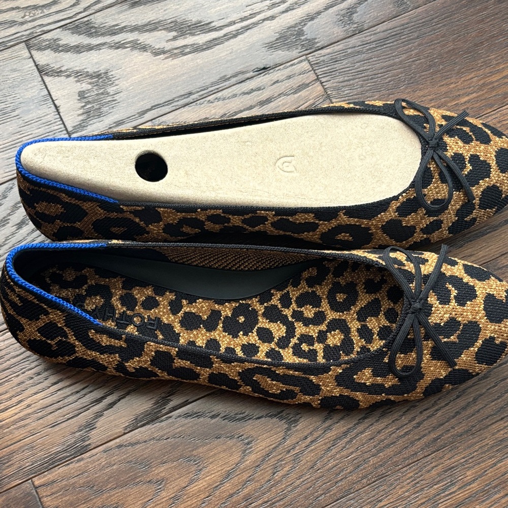 Rothy’s Leopard Print Ballet Flats